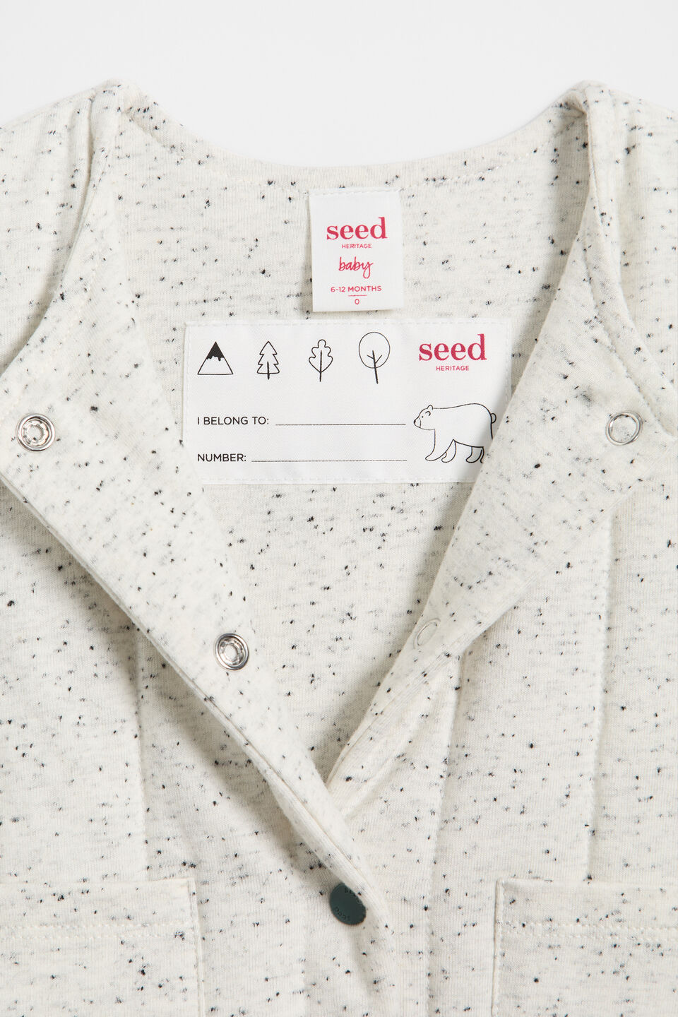 Quilted Jersey Vest  Oat Marle