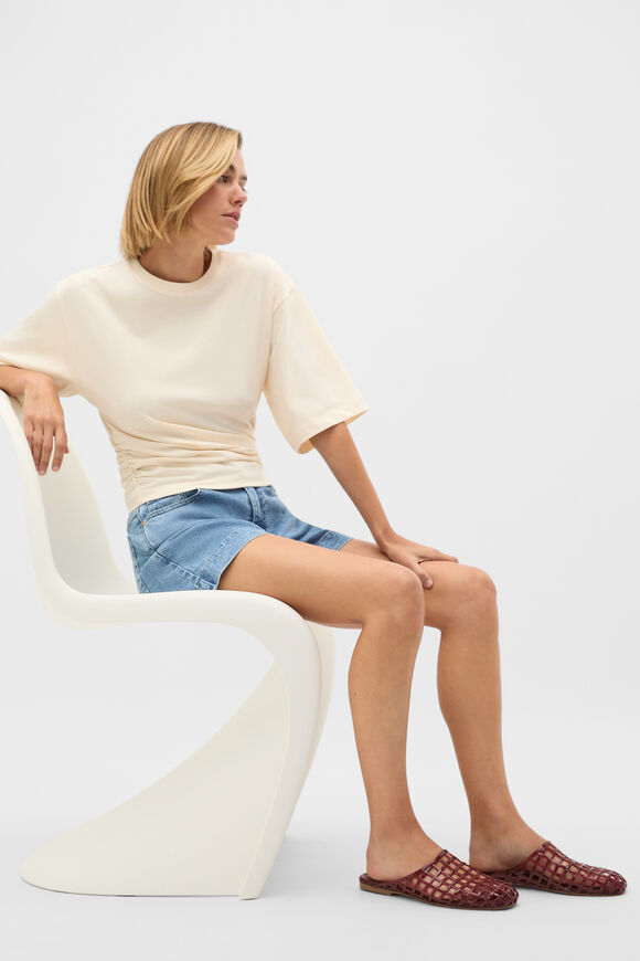 Caged Jelly Mule  Dark Plum  hi-res