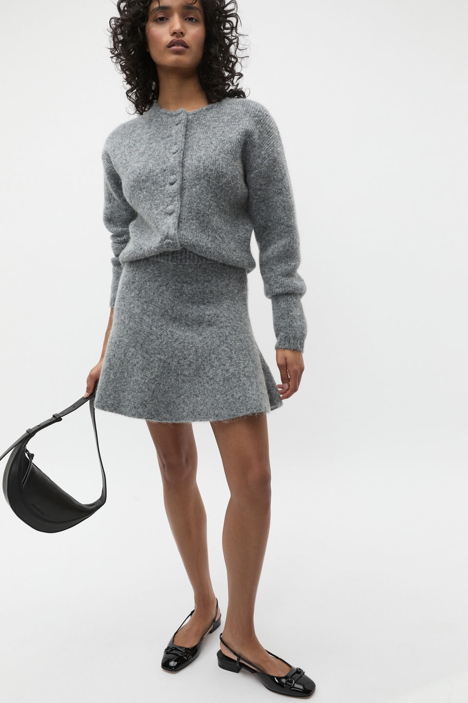 Kendra Slingback Flat  Black Patent