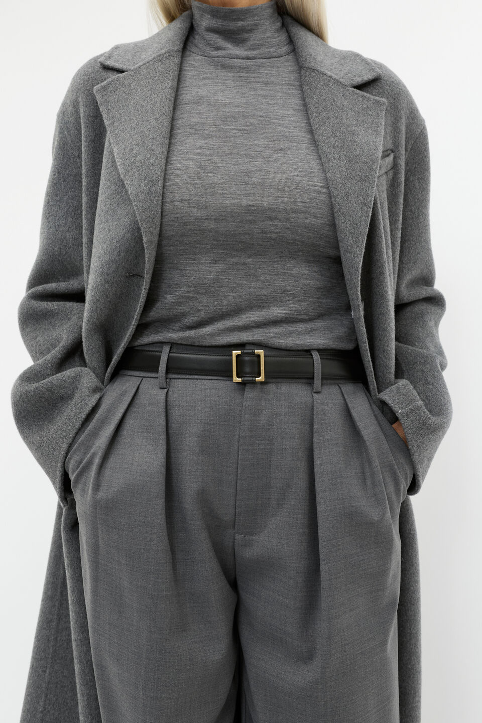 Audra Narrow Belt  Black