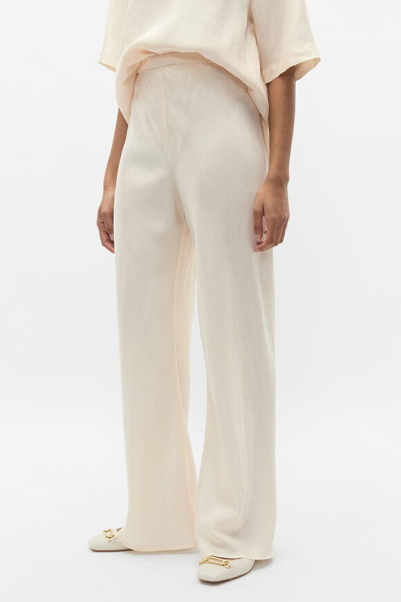 Crinkled Satin Pant  Coconut Cream  hi-res