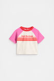 Colourblock Logo Tee  Wild Berry  hi-res