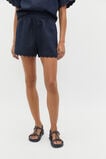 Linen Wave Scallop Short  Twilight Blue  hi-res