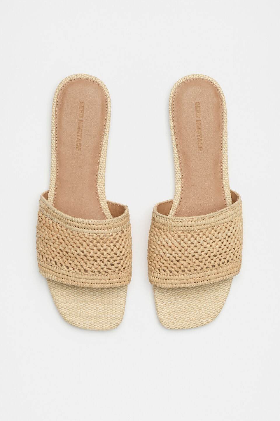 Myra Woven Slide  Natural