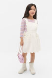 Scallop Denim Pinafore  Classic Cream  hi-res