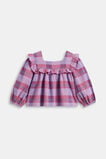 Check Frill Top  Multi  hi-res