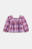 Check Frill Top  Multi  hi-res