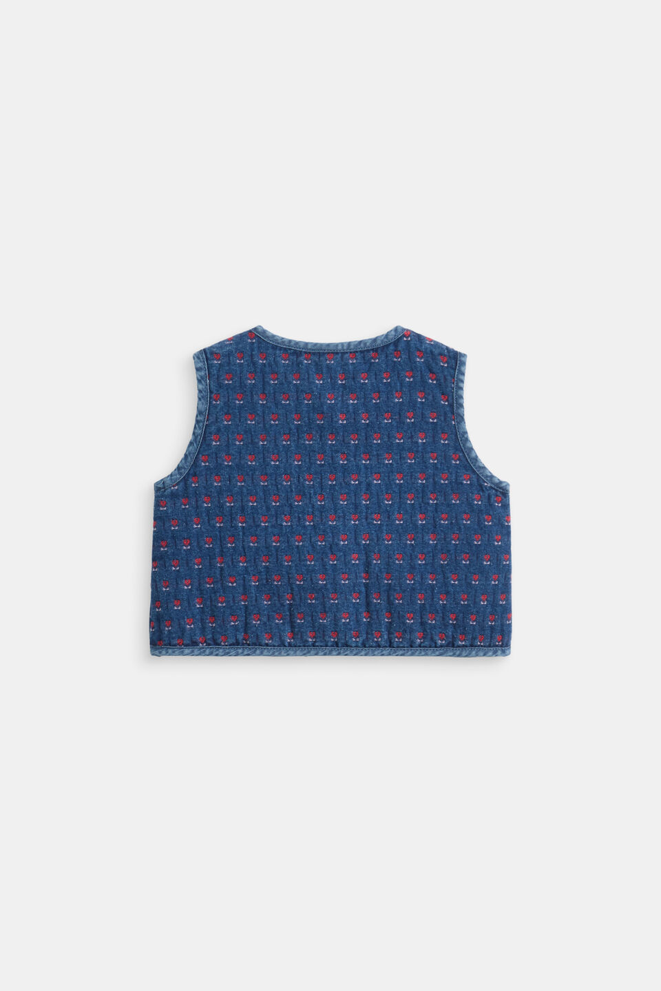 Tulip Denim Vest  Indigo