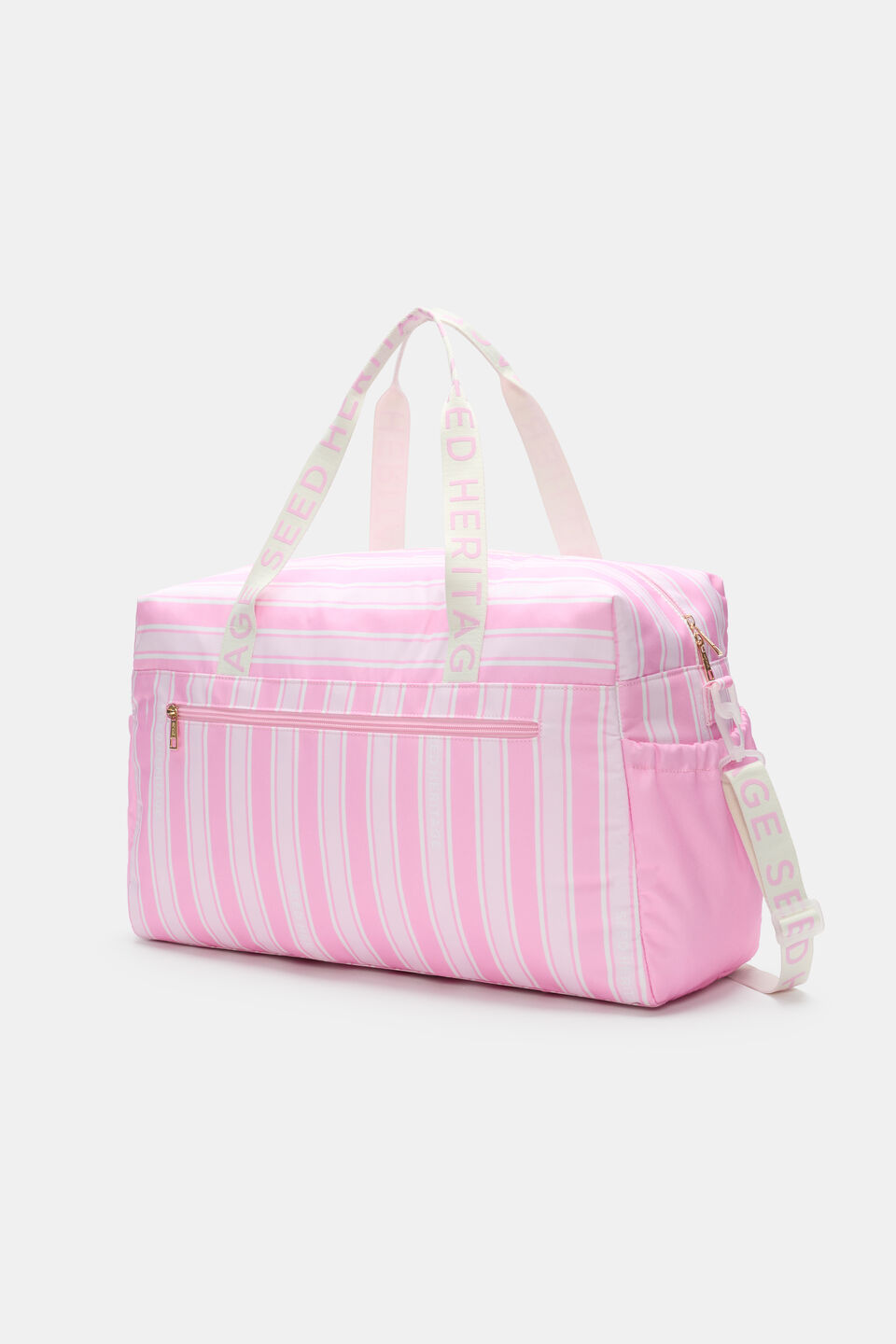 Stripe Weekender Bag  Pink Multi