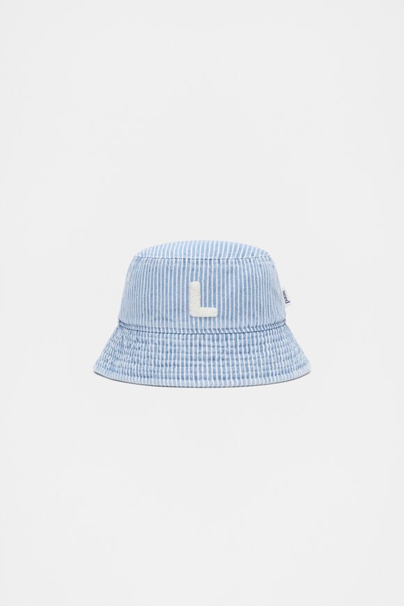 Blue Mini Initial Bucket Hat  L  hi-res