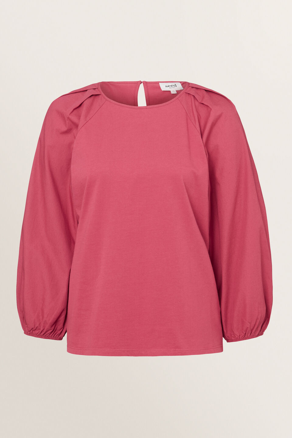 Tuck Detail Raglan Top  