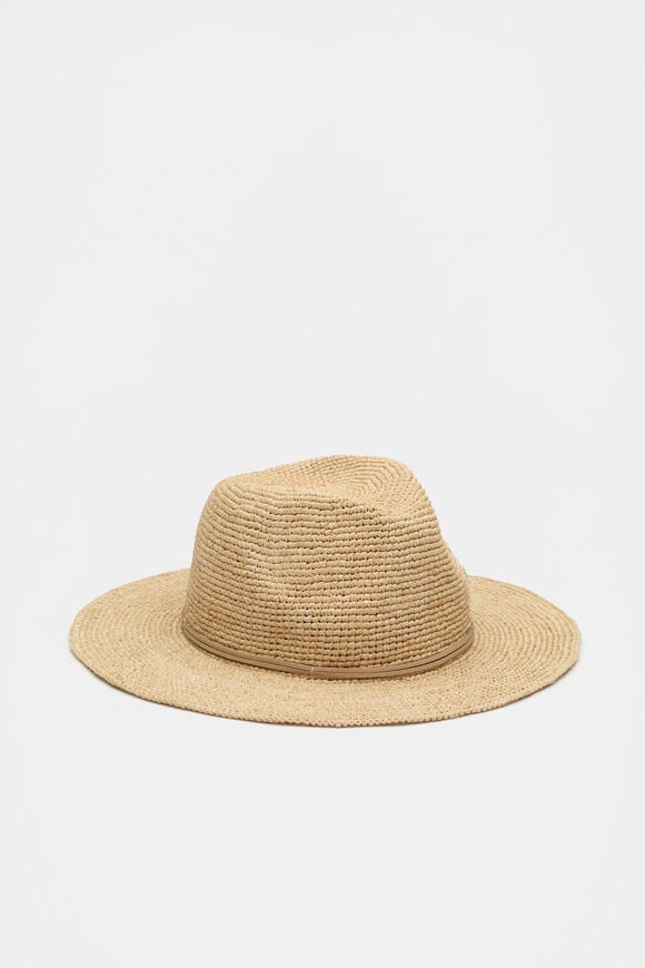 Raffia Fedora  Rye  hi-res