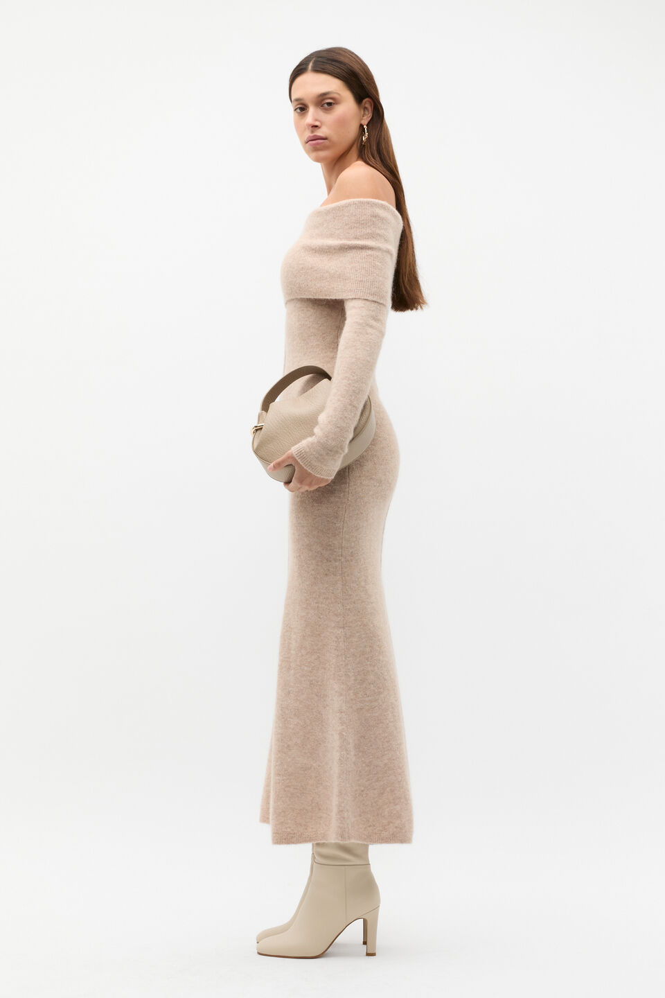 Lofty Off Shoulder Knit Dress  Cookie Marle