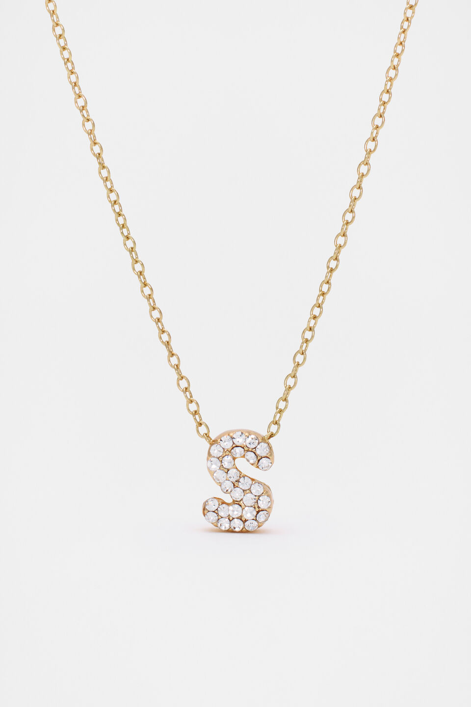 Initial Jewel Bubble Necklace  S