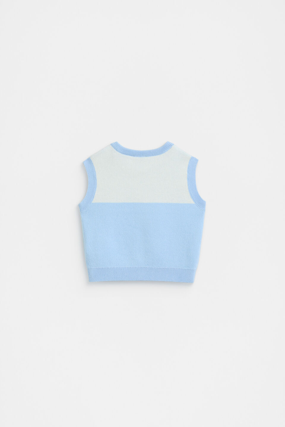 Logo Knit Vest  Clear Blue