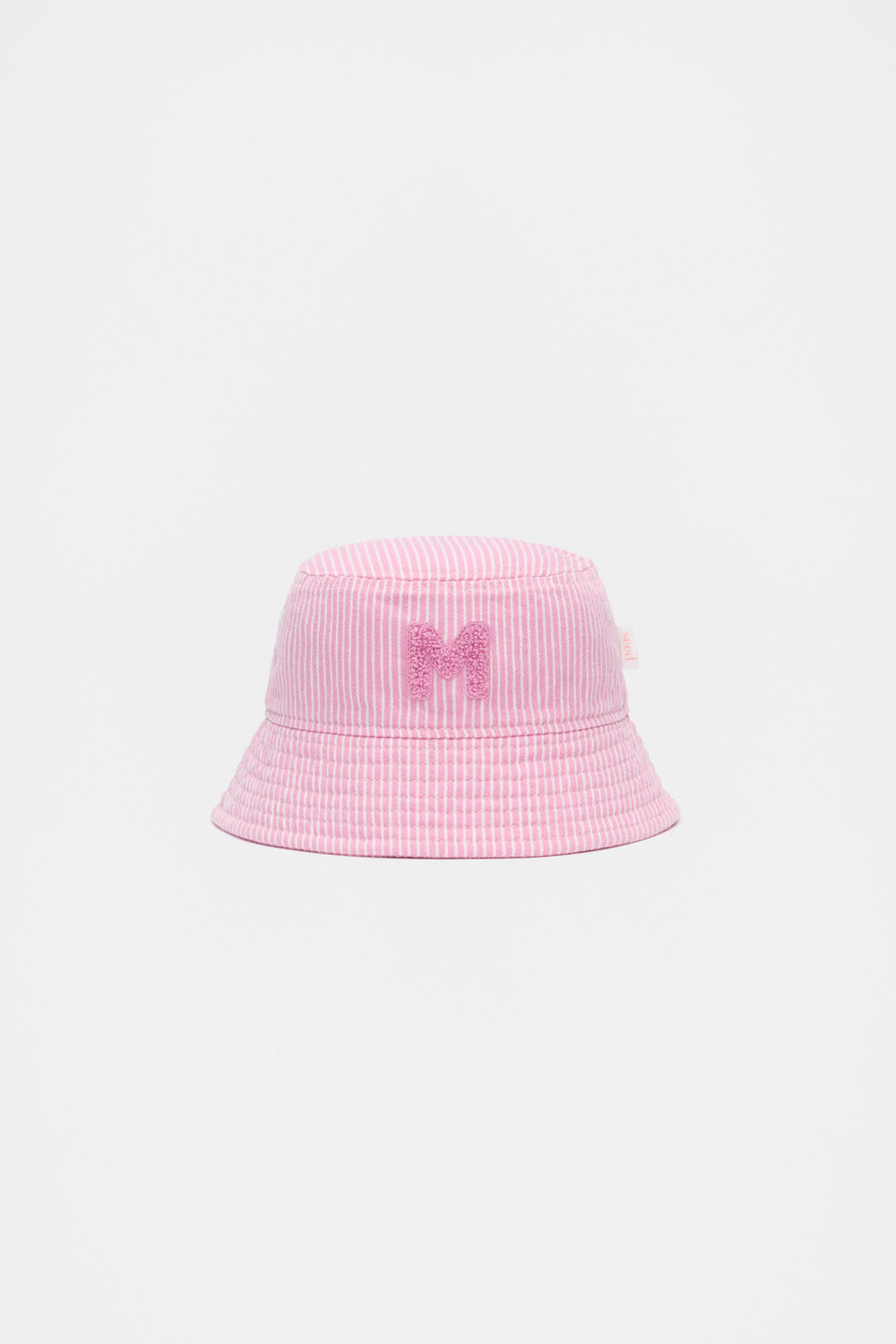 Pink Mini Initial Bucket Hat  M