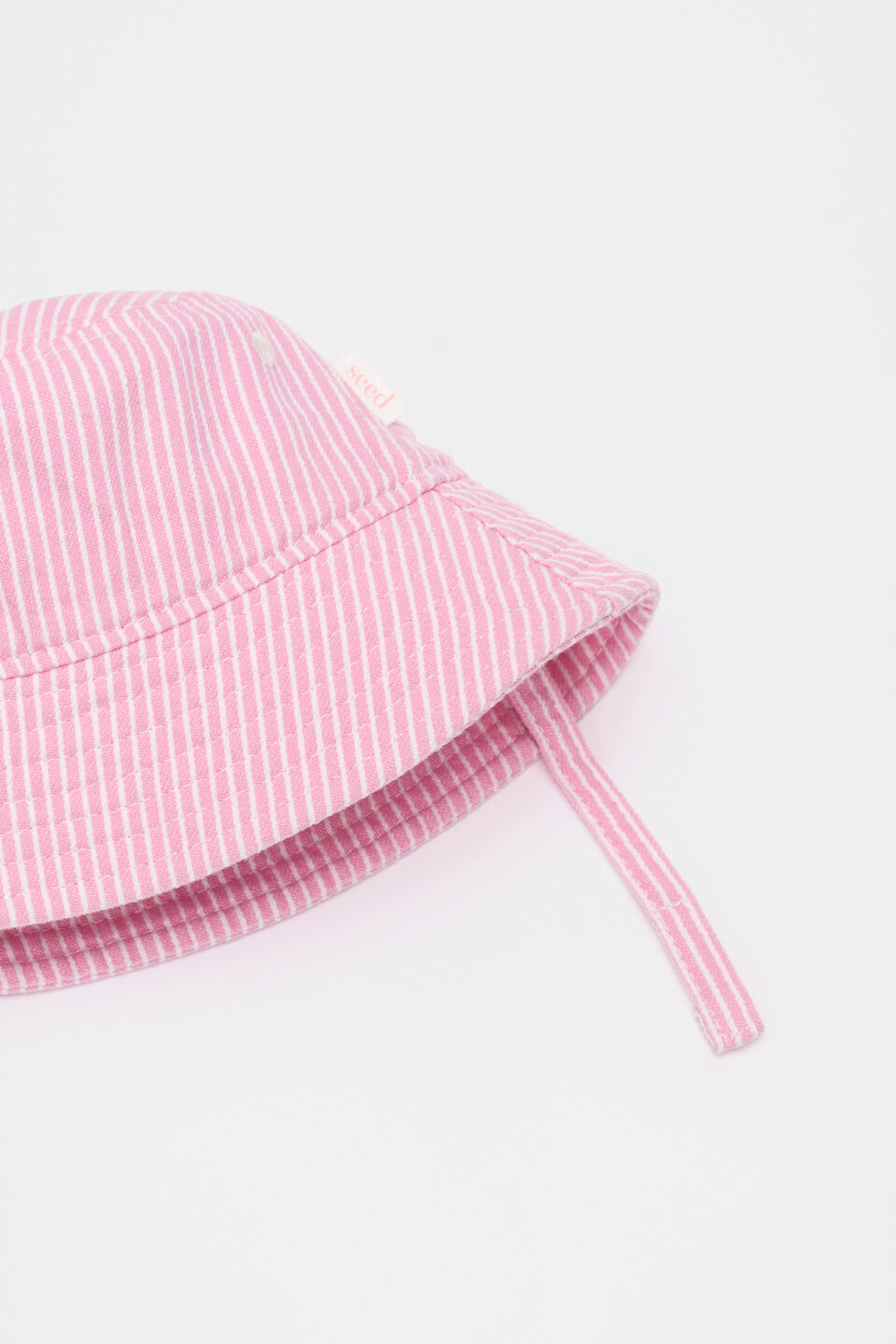 Pink Mini Initial Bucket Hat  W