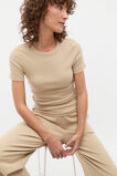 Short Sleeve and Wide Leg Pant PJ Set  Rye  hi-res