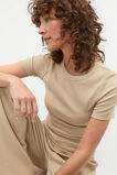 Short Sleeve and Wide Leg Pant PJ Set  Rye  hi-res