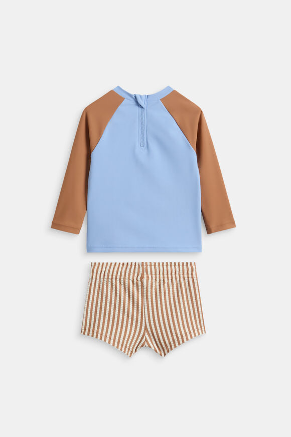 Colourblock Swim Set  Spice  hi-res