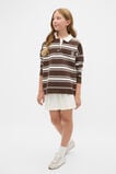 Polo Collar Knit Sweater  Chocolate  hi-res