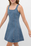 Panelled Denim Dress  Classic Blue  hi-res