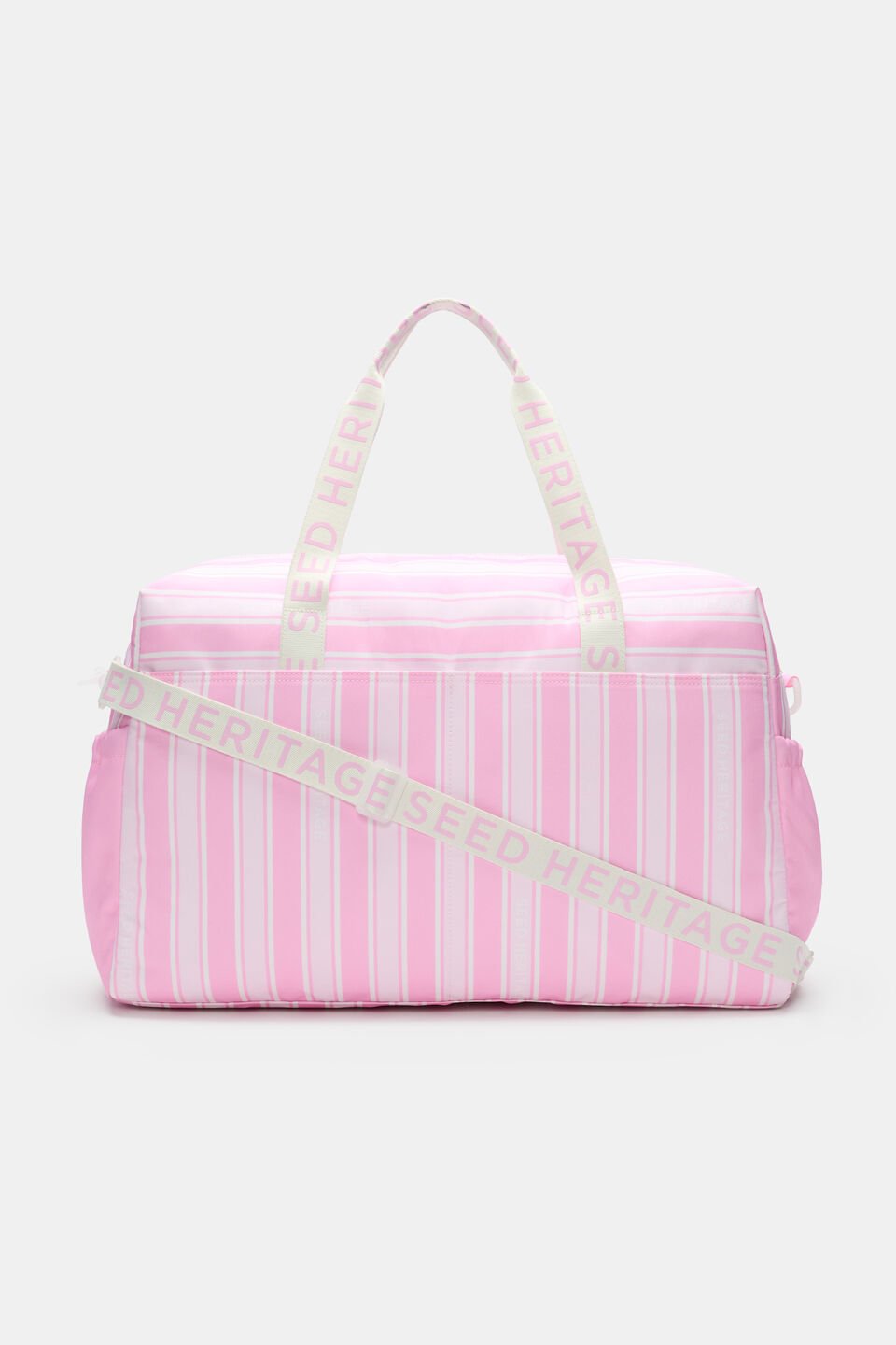 Stripe Weekender Bag  Pink Multi