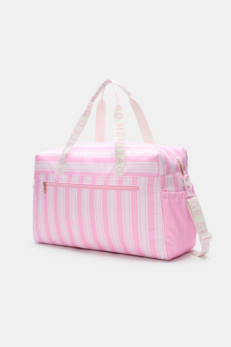 Stripe Weekender Bag  Pink Multi