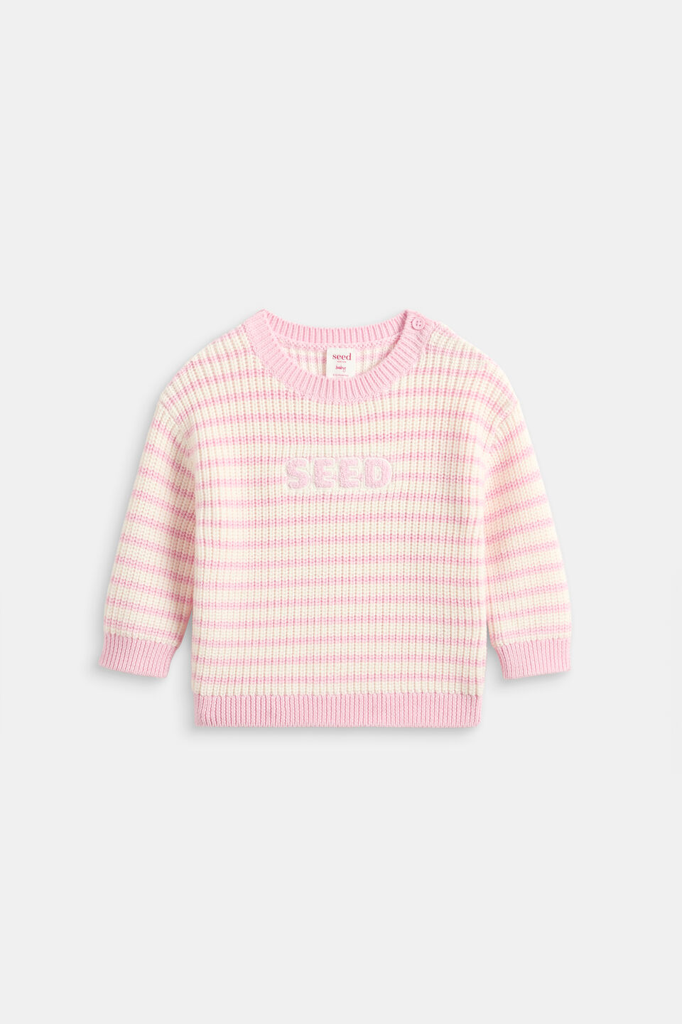 Logo Stripe Knit  Posie Stripe