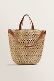 Crotchet Raffia Tote    hi-res