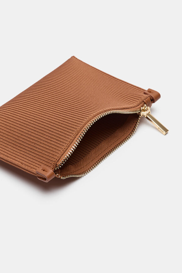 Knit Zip Purse  Copper  hi-res