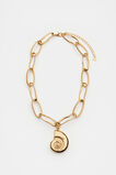 Spiral Shell Necklace  Gold  hi-res