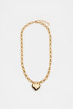 Heart Pendant Necklace  Gold  hi-res