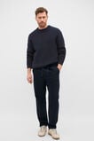 Cotton Crew Neck Knit  Midnight Blue  hi-res