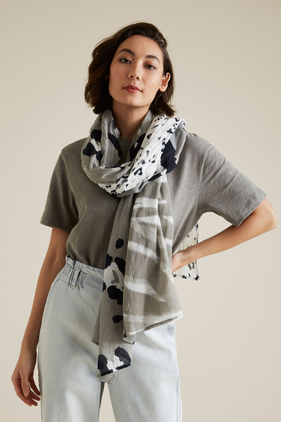 Patchwork Animal Scarf  