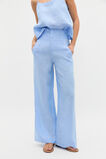 Core Linen Waisted Pant  Cornflower Blue Crossdye  hi-res