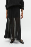Sheer Layered Skirt  Black  hi-res