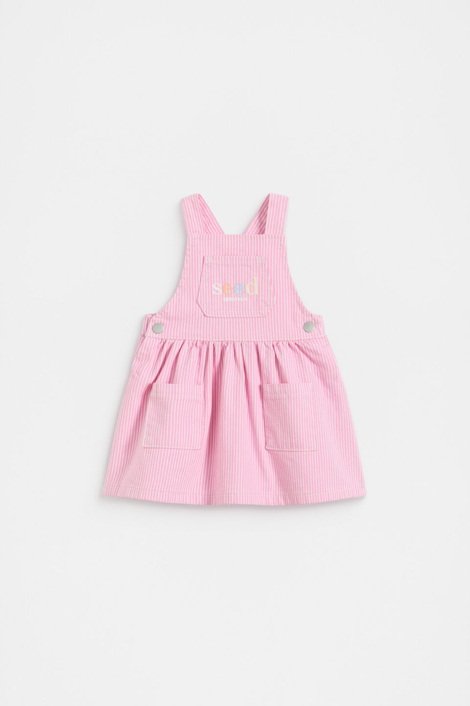 Core Logo Pinafore  Candy Pink
