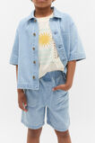 Pull on Denim Short  Light Wash  hi-res