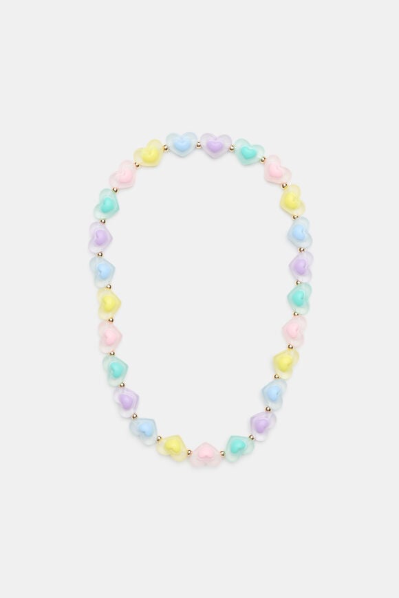 Rainbow Beaded Necklace  Multi  hi-res
