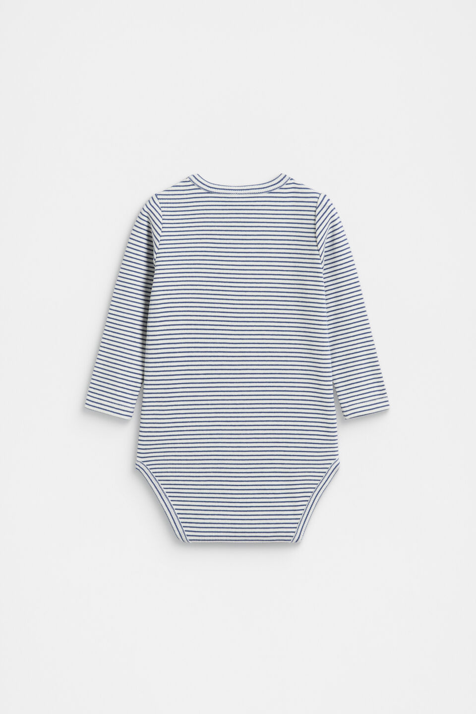 Core Rib Logo Bodysuit  Navy Stripe