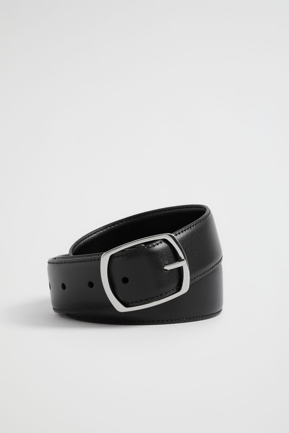 Thea Leather Belt  Black