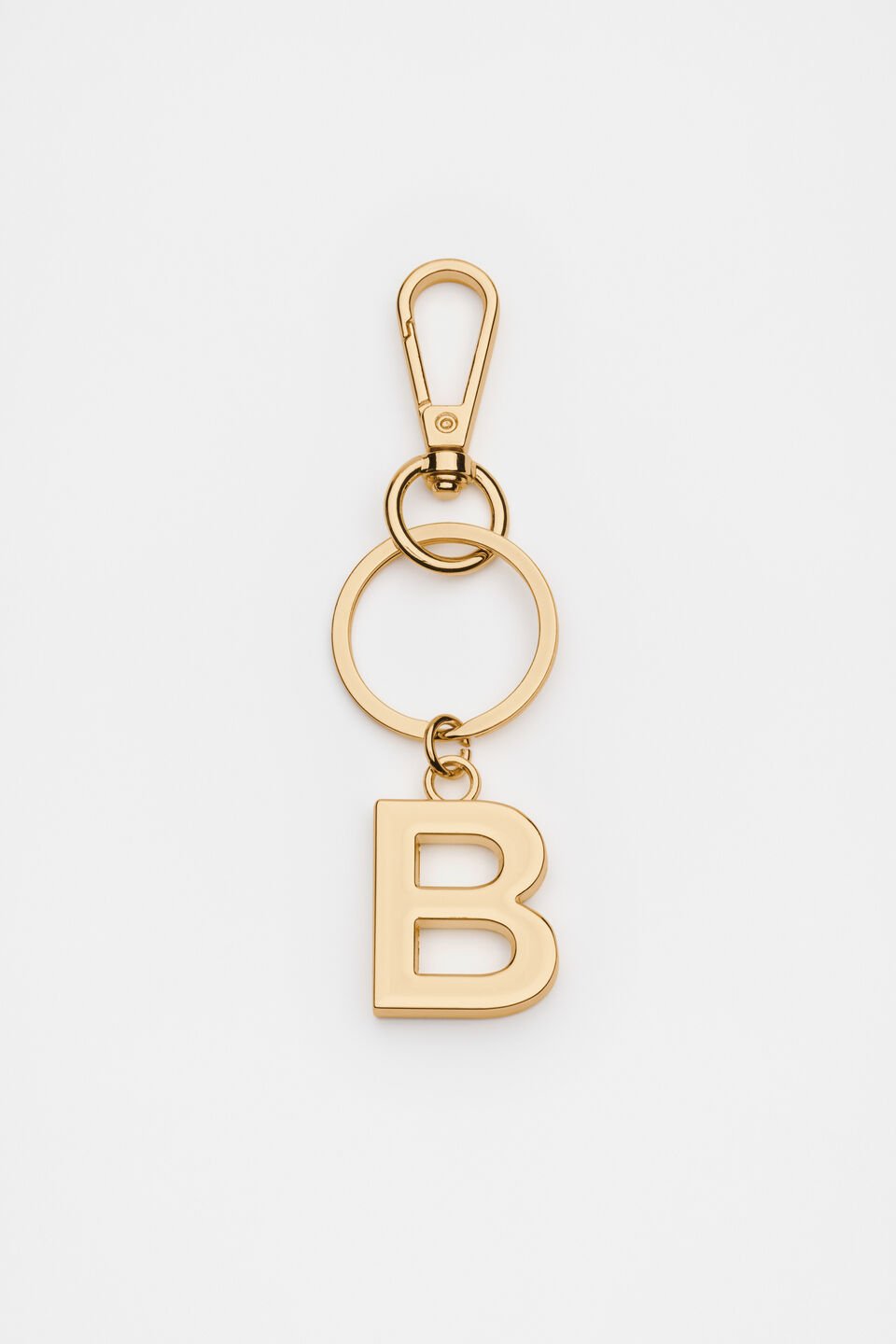 Gold Initials Keyring  B