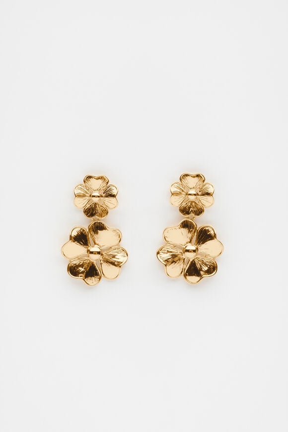 Bloom Drop Earring  Gold  hi-res