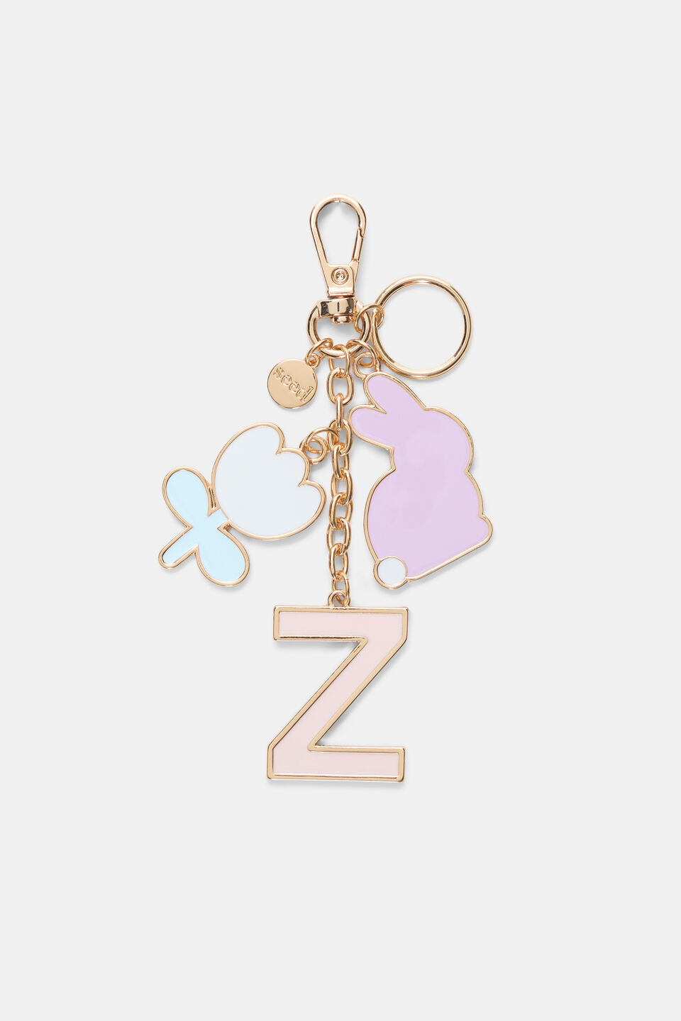 Bunny Initial Keyring  Z