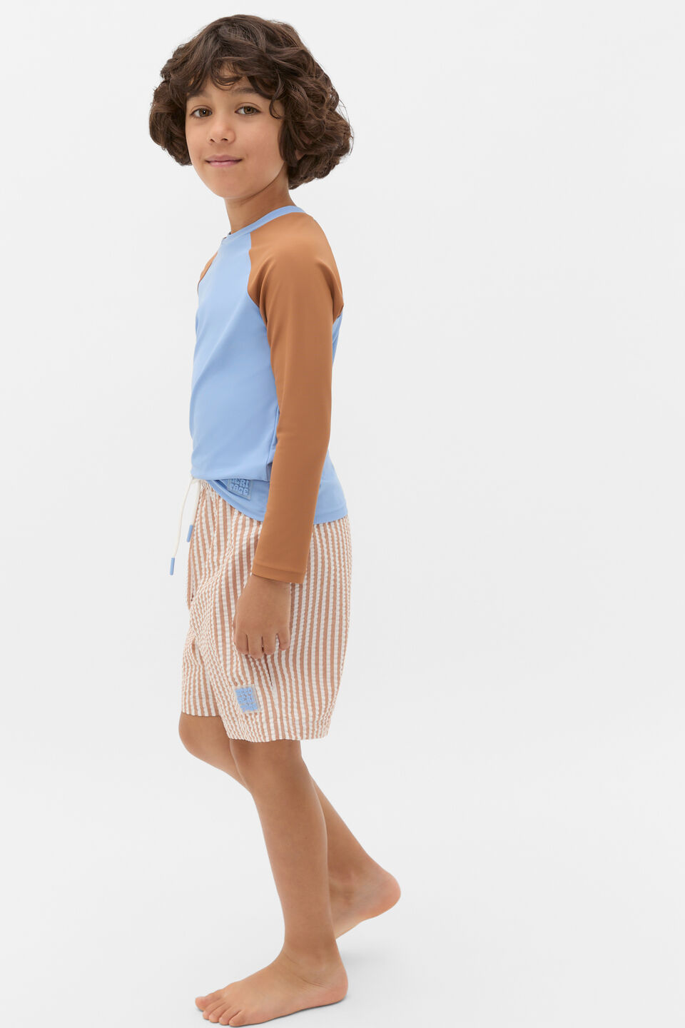 Colourblock Rashvest  Cloud Blue