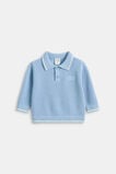 Essential Knit Polo  Cloud Blue  hi-res
