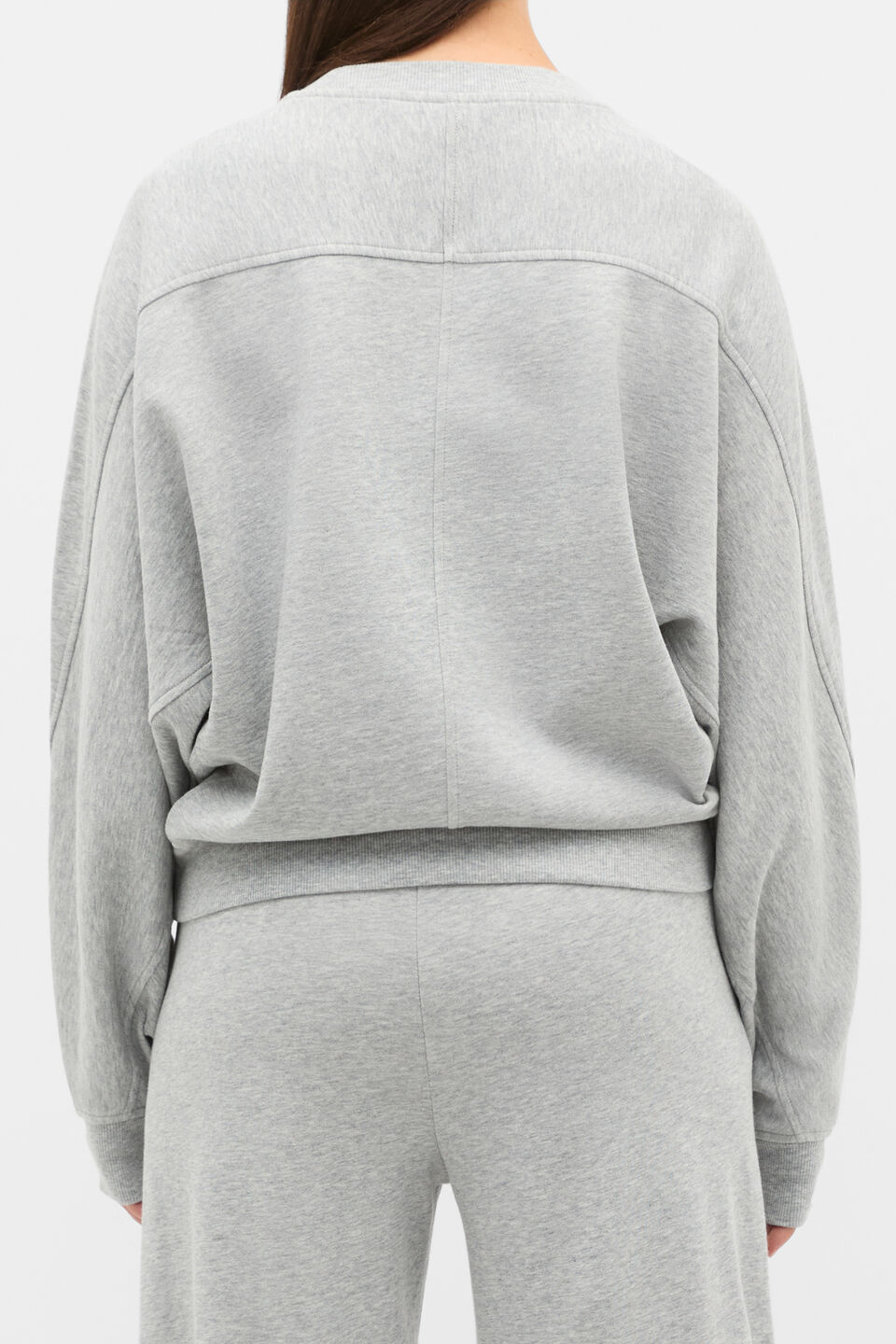 Soft Terry Crew Neck Sweat  Slate Marle