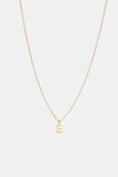 Gold Alphabet Necklace  E  hi-res