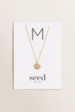 Initial Disc Necklace    hi-res
